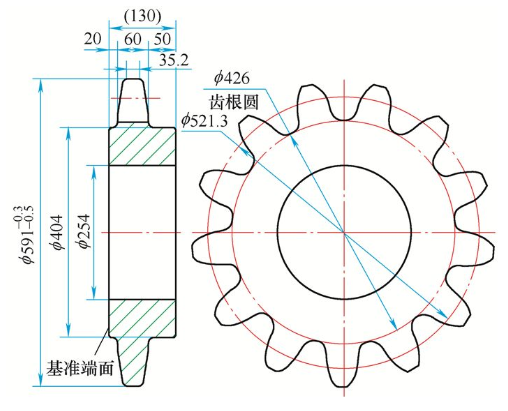【兆恒機械】滲碳齒部有嚴重的貫穿型裂紋，何原因？